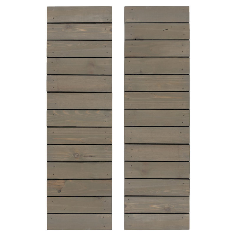 Dogberry Collections Horizontal Slat Board and Batten Exterior Shutters